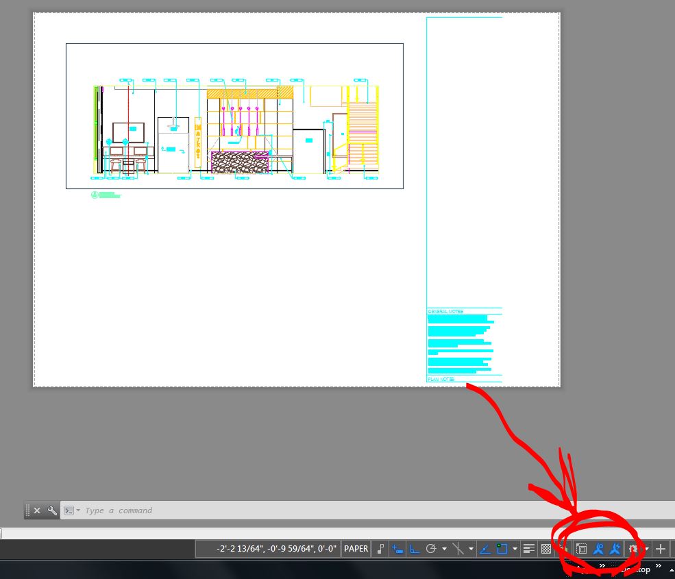 Autocad paper space scale wrong image