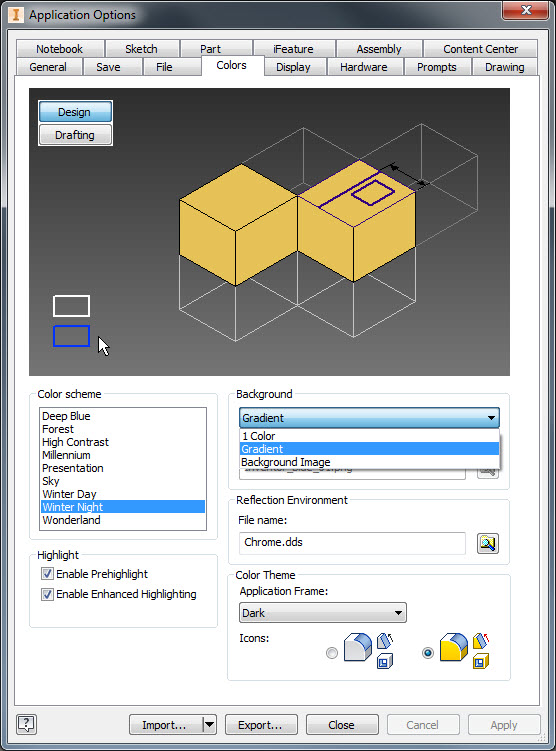 Quick Color Scheme Change - Autodesk Community
