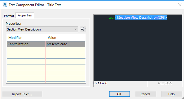 Solved: Sample line remarks as a cross section title - Autodesk Community