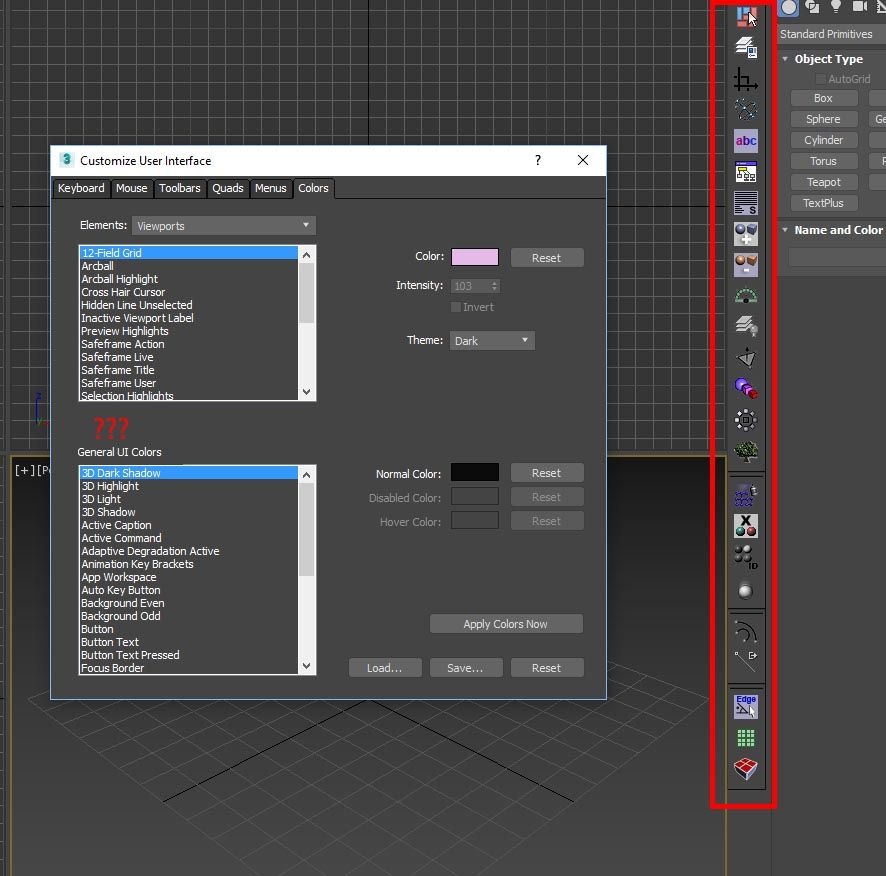 Solved: 3ds Max 2017 UI Toolbar Icons Hidden Settings  (Saturation/Transparency/Invert) - Autodesk Community - 3ds Max