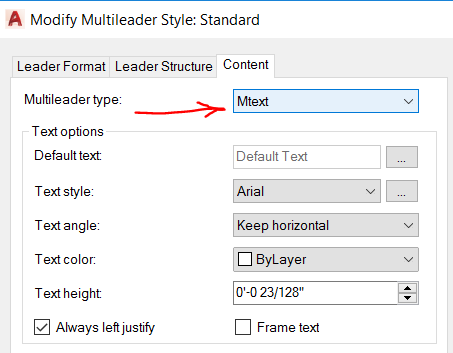 Mleader textstyle.PNG