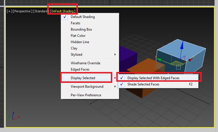 Solved: "display selected with edged faces", max 2018 - Autodesk Community  - 3ds Max