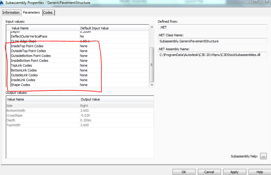 GenericPavementStructure Codes - Autodesk Community