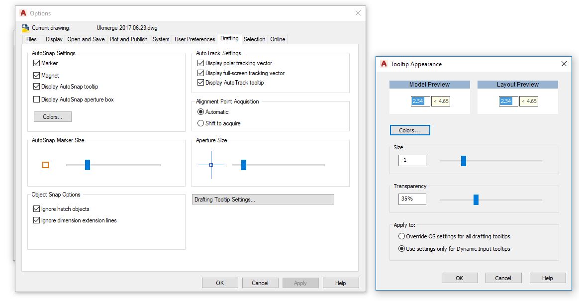 Solved: AutoCAD - LT 2018 Dynamic Imput settings - Autodesk Community