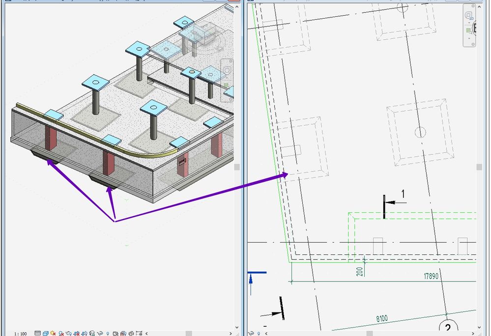 Autodesk Revit 2017 - [3D вид {3D&#125; копия 1 - 24_Випуски з плити фундам (г-подібні)_вар.1].jpg