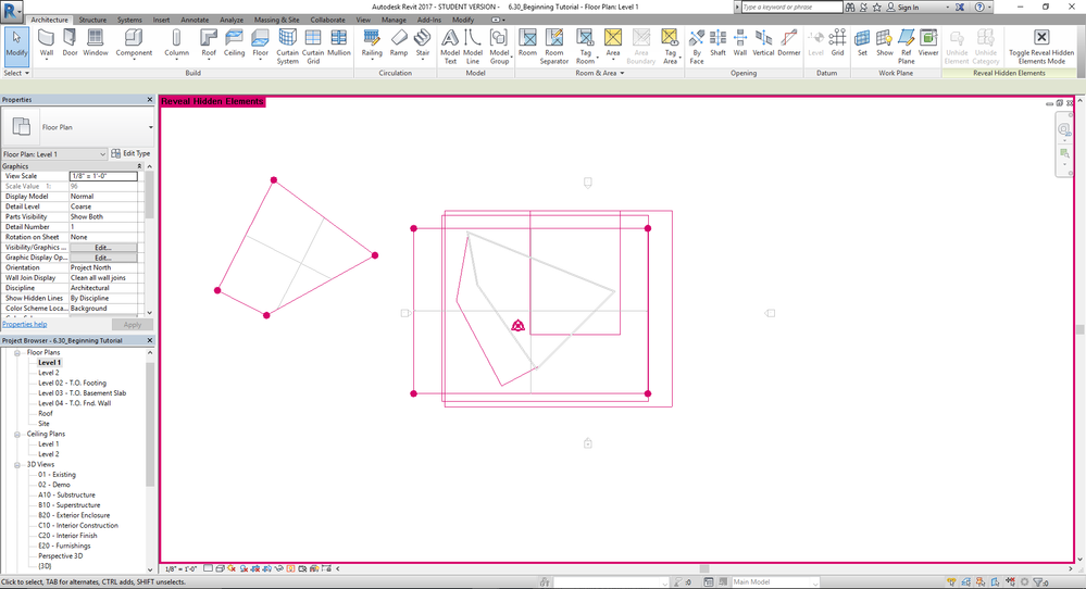 Solved: Revit 2017 - Cannot select floors after creating them