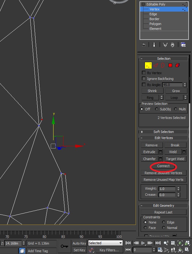 Connect two vertices (Editable Poly) not working - Autodesk Community 3ds Max