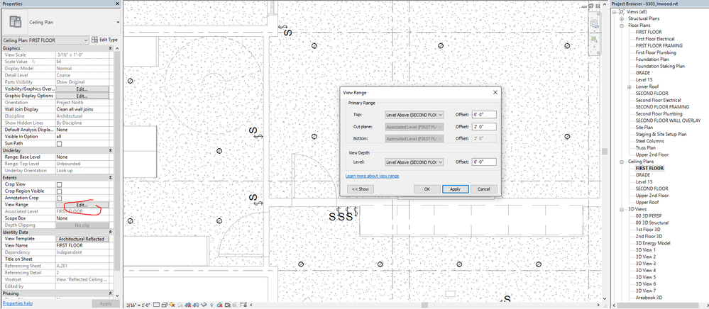 Revit Reflected Ceiling Plan How To Show Door Openings Properly Youtube