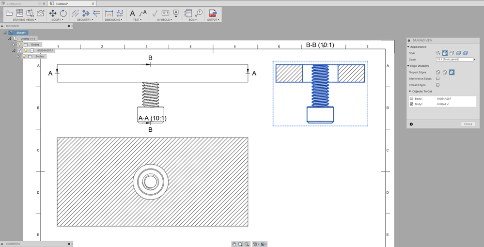 Schraube nach Norm im Schnitt - Autodesk Community - International Forums