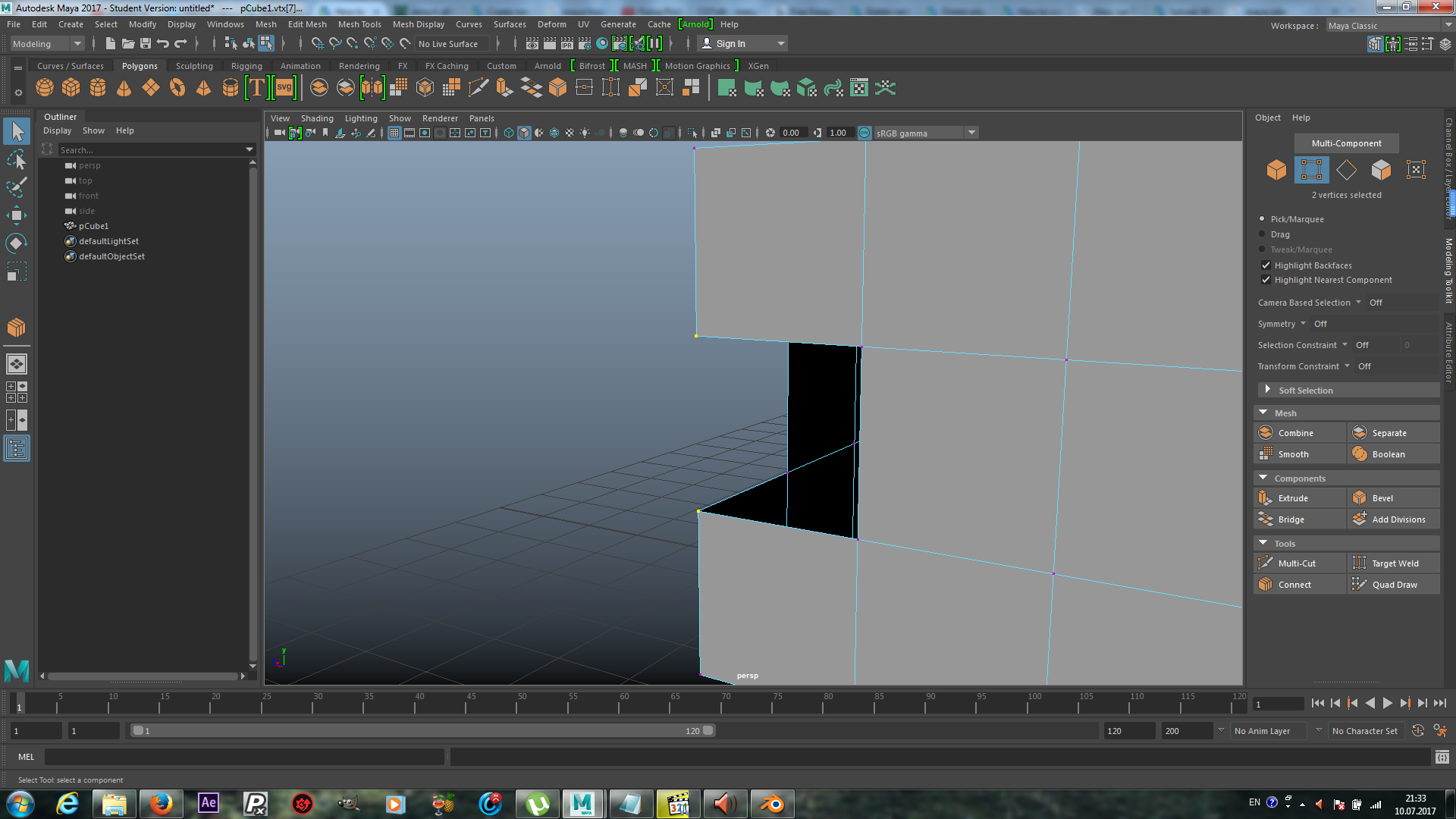Solved: How to create edge beetween two vertices - Autodesk Community