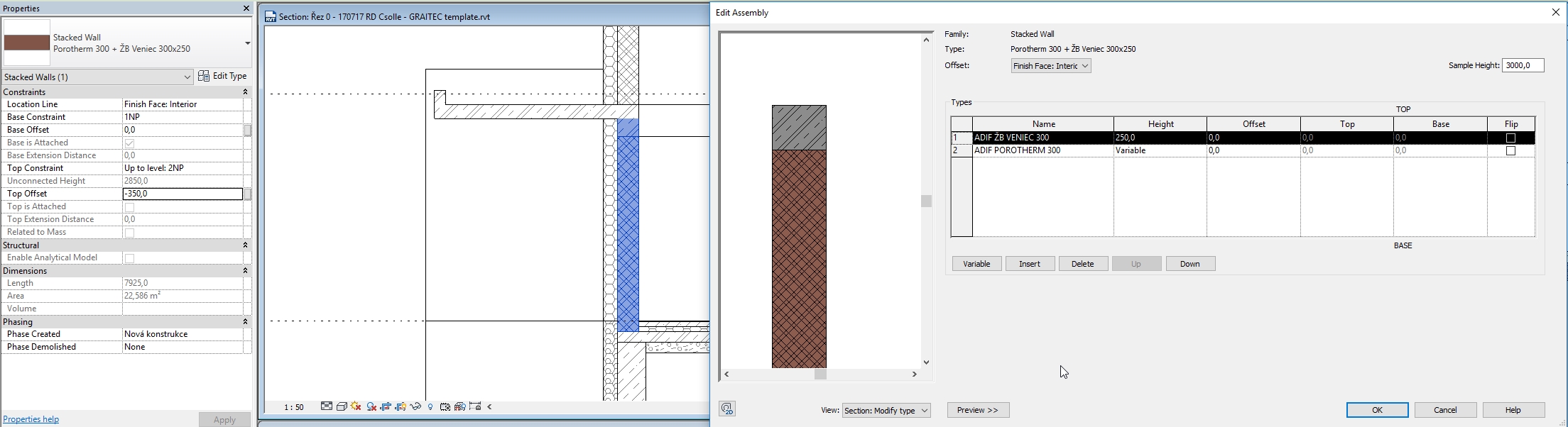 Stacked Wall - problems with upper segment with fixed height - Autodesk ...