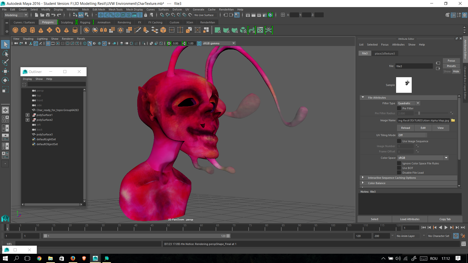 Alpha map makes different shells of the UV map 