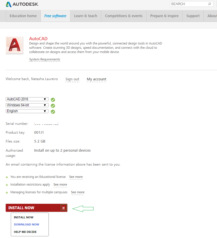 Solved: I have a Student Account and cannot download AutoCad ...