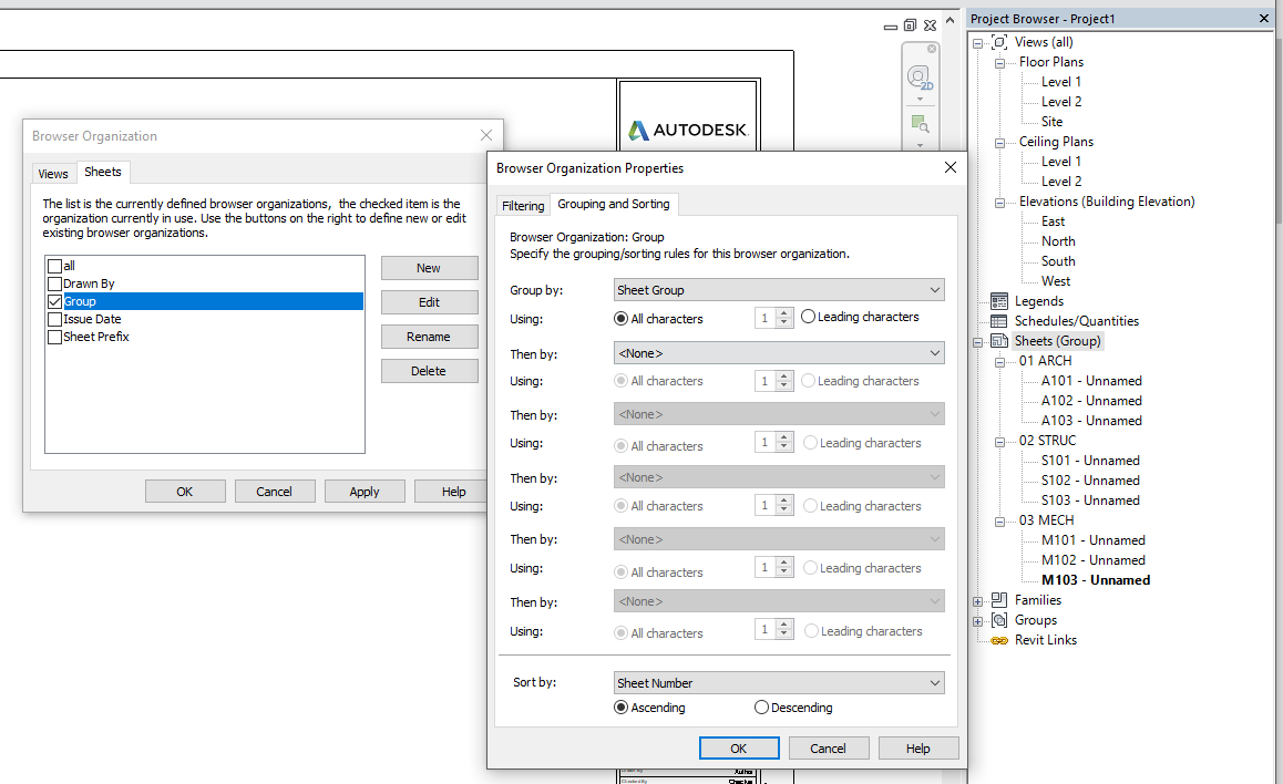 Solved: Project Browser Sheet Organization - Autodesk Community