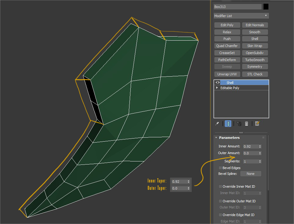 Shell Modifier Taper - Autodesk Community