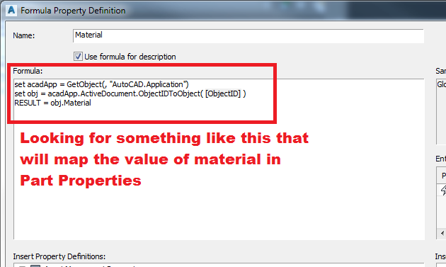 How to get the value of material using formula - Autodesk Community