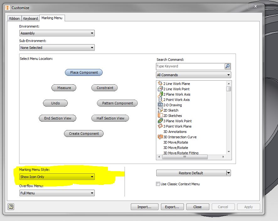 Marking menu icons Autodesk Community