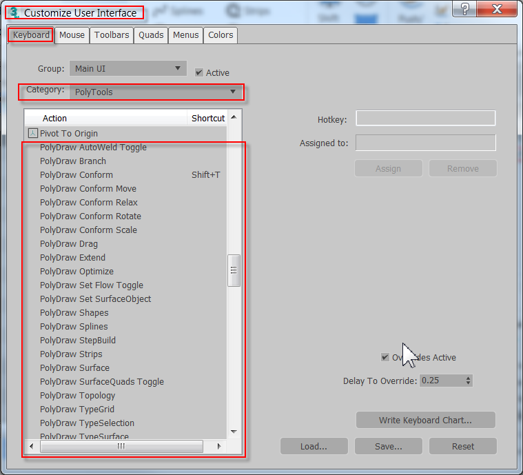 Assign Hotkeys to Freeform ribbon tools? - Autodesk Community - 3ds Max