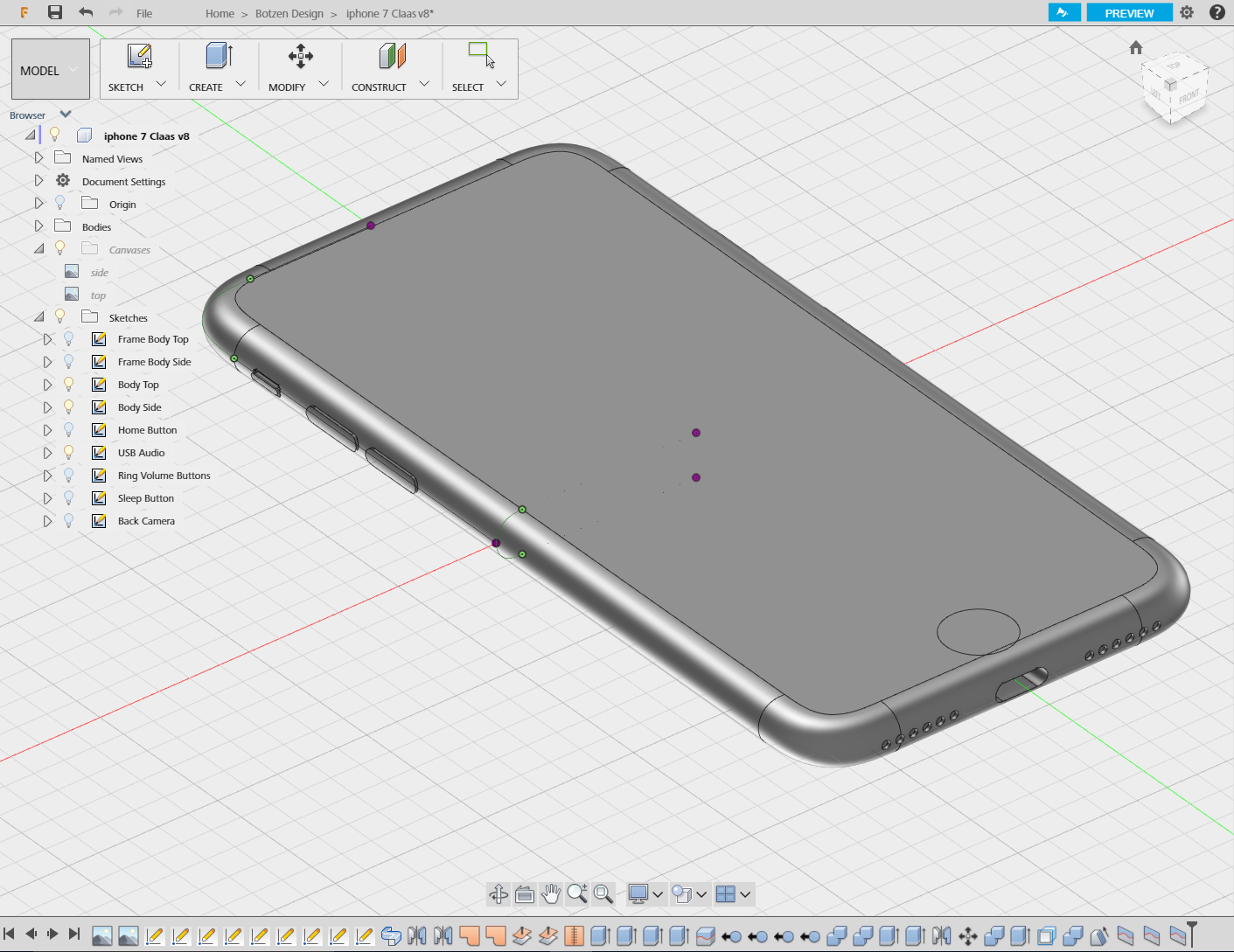 iPhone 7 case from phone model - Autodesk Community - Fusion 360