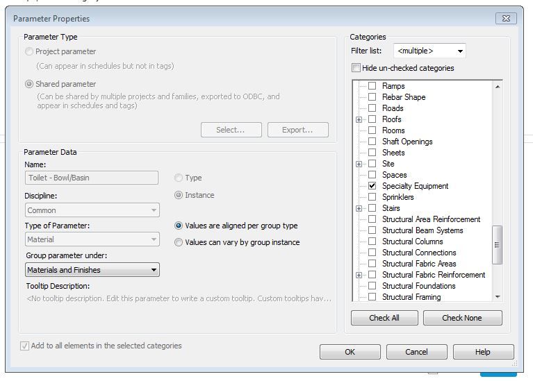 Solved: TOILET ACCESSORY SCHEDULE DOES NOT SHOW UP THE FINISH OF THE  ACCESSORY TAGGED. - Autodesk Community - Revit Products