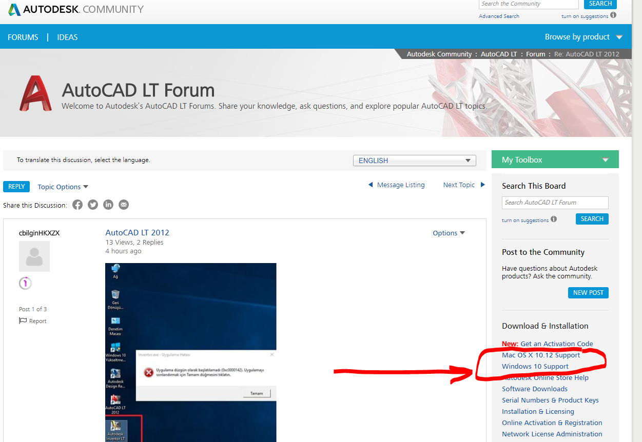 AutoCAD LT 2012 - Autodesk Community - Subscription, Installation