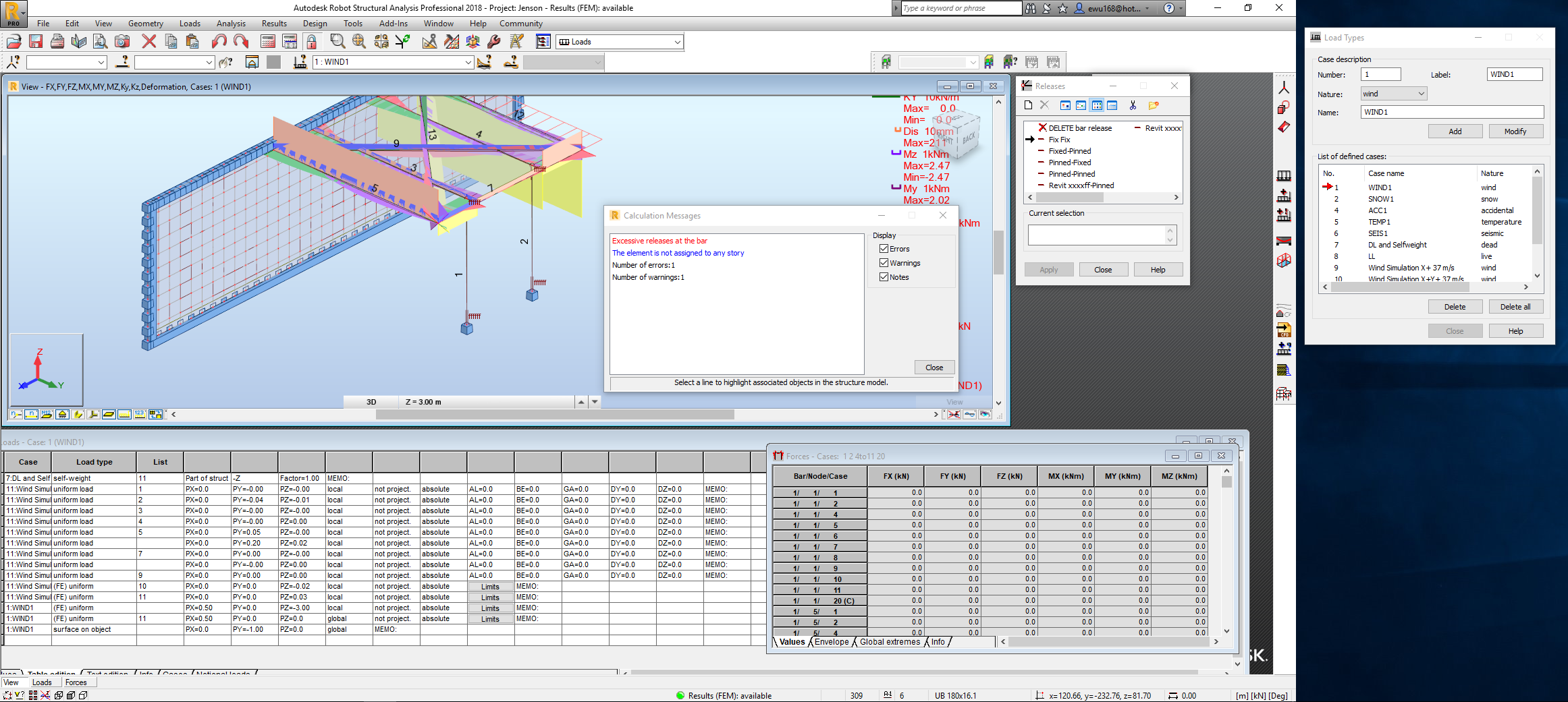 Solved: Zero moments for fixed supports - Autodesk Community