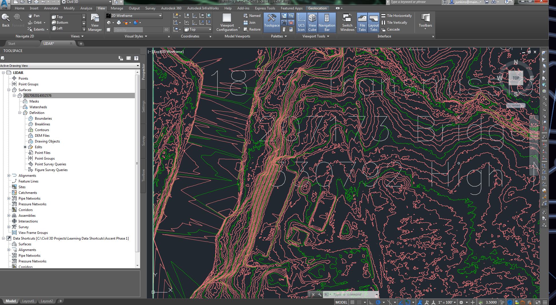 Autodesk Civil 3D Help, About Using Contour Data in Surfaces