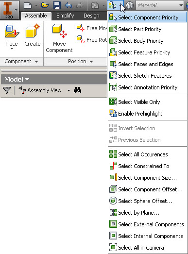 Selection filter as a toolbar - Autodesk Community