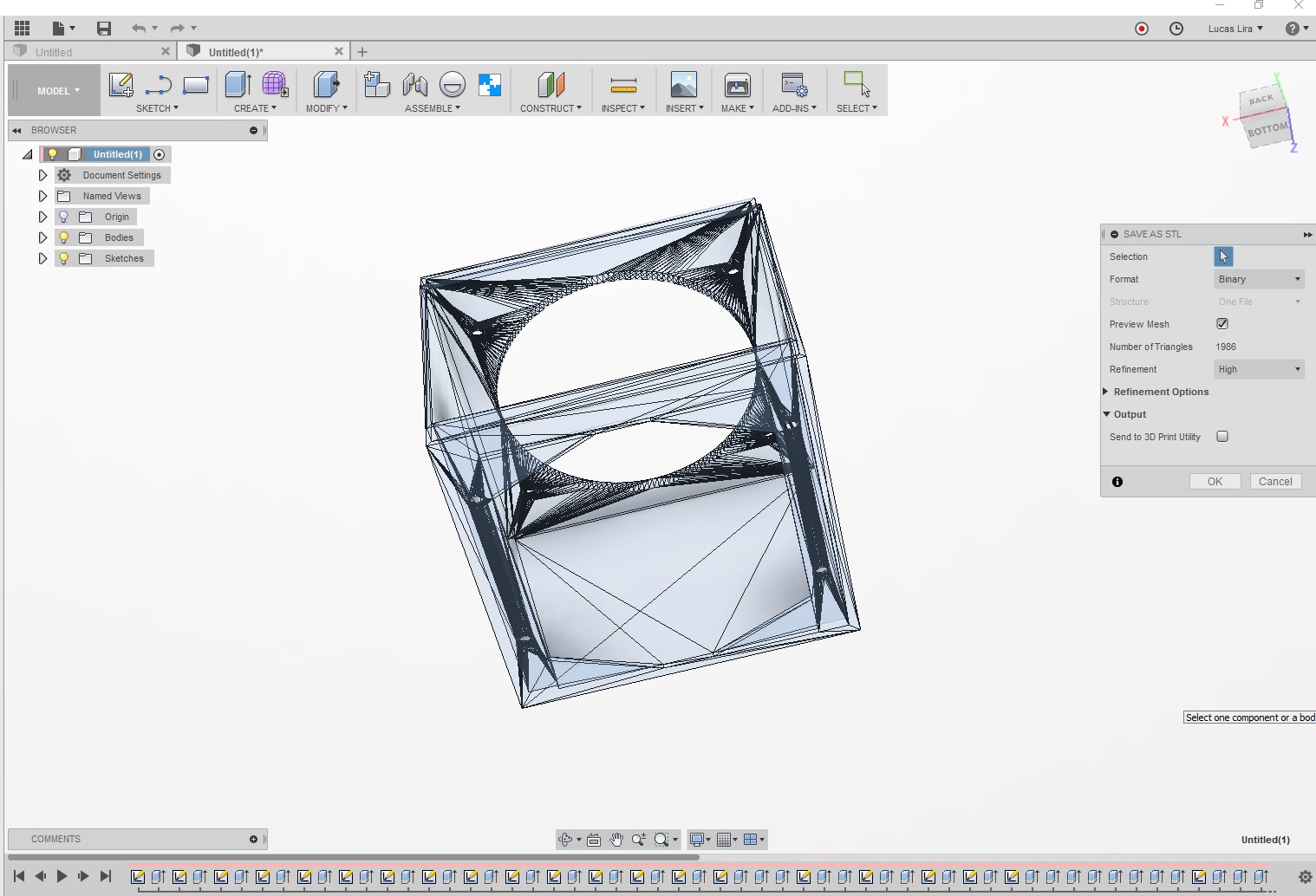 Как сохранить в stl autodesk inventor