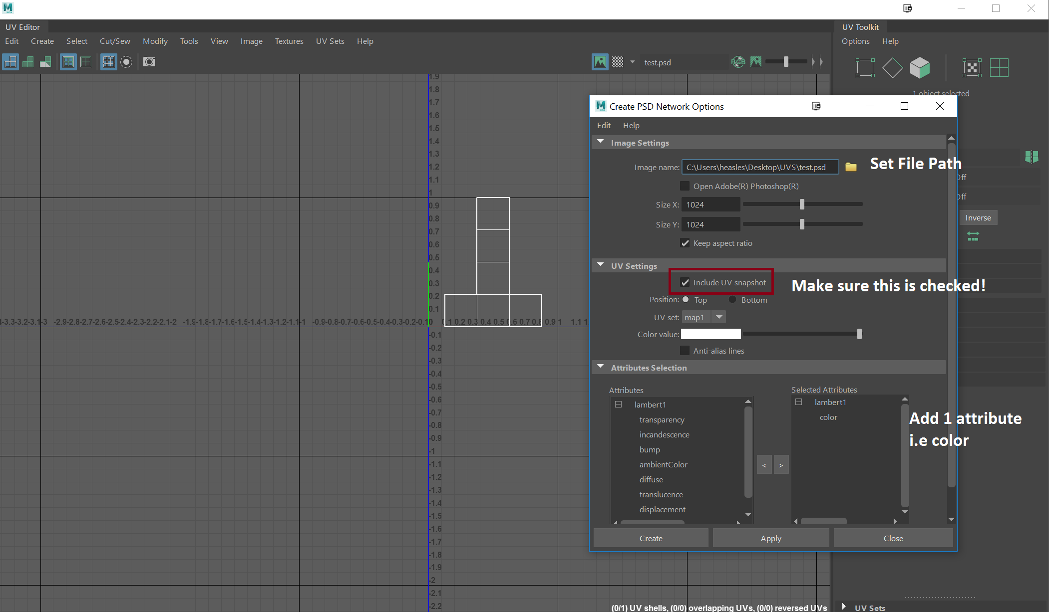 Решено: Maya 2018 (Mac) UV Snapshot does not save to PSD - Autodesk  Community - Maya