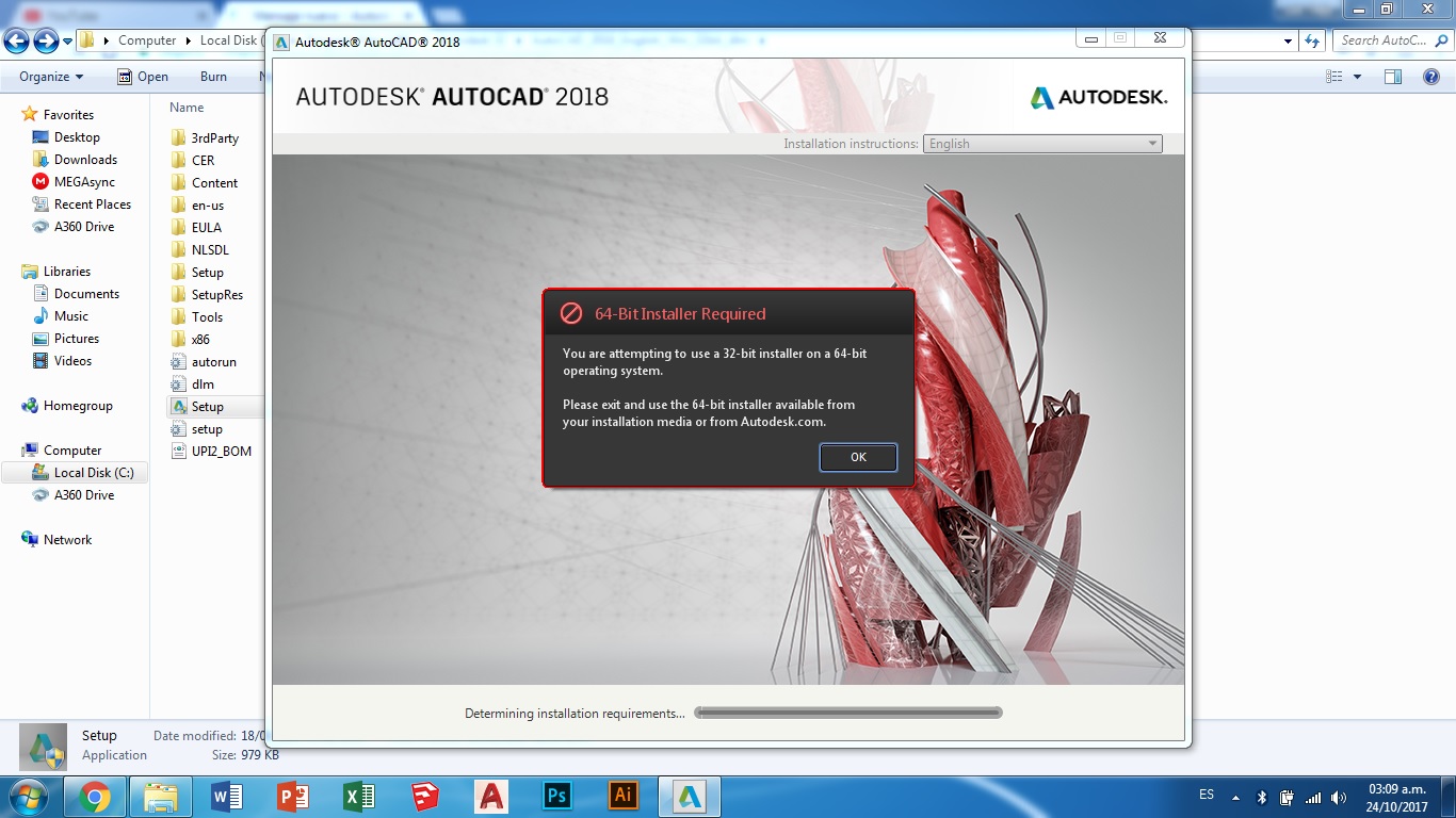 Solucionado Instalar AutoCAD 32bits en Sistema Operativo de 64bits
