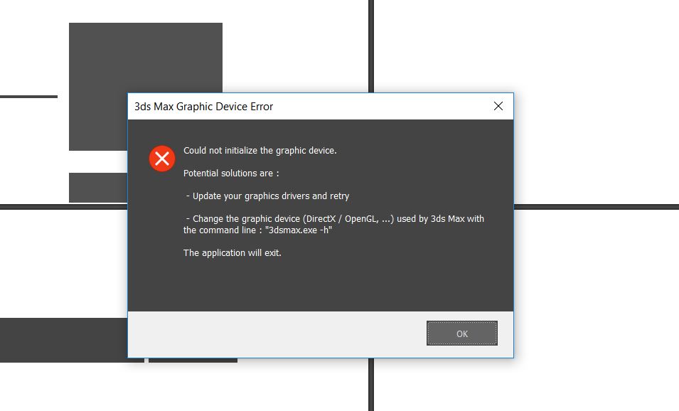 3ds Max graphic device error - Autodesk Community - 3ds Max