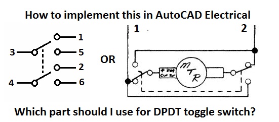 dpdt switch schematic symbol