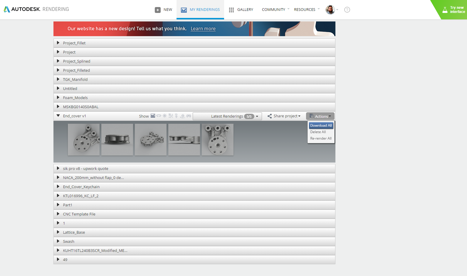 Bulk download of cloud renders - Autodesk Community