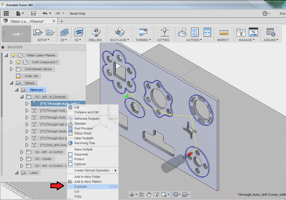 Using Fusion360 to generate tool paths for 2.5D Laser Cutting - Autodesk  Community - Fusion 360