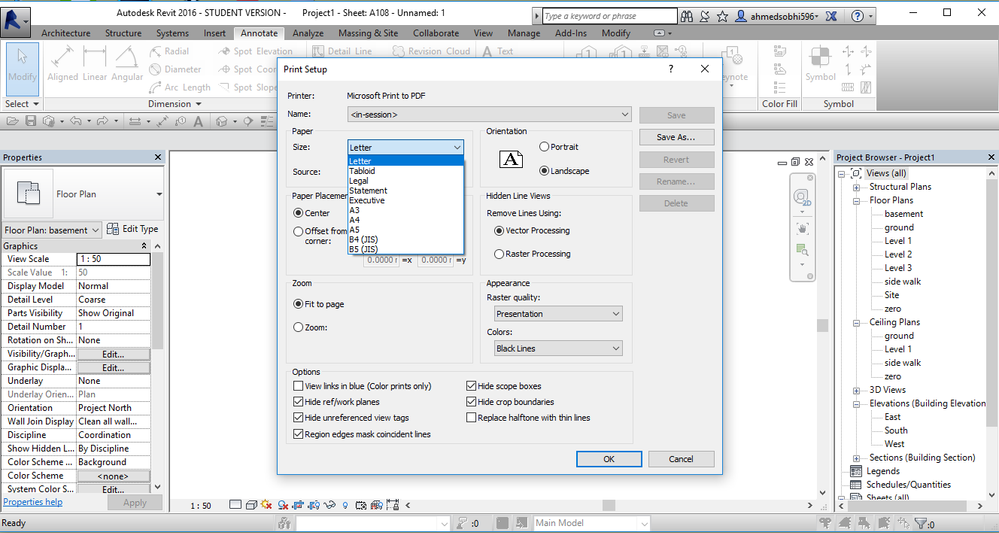 afbrudt Hjelm dosis Solved: Print to PDF paper size - Autodesk Community - Revit Products