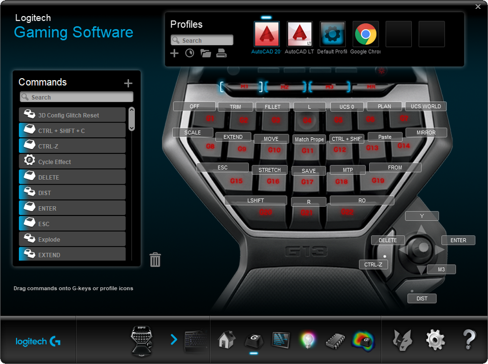 Logitech G13 Programmable Gameboard - Autodesk Community - AutoCAD