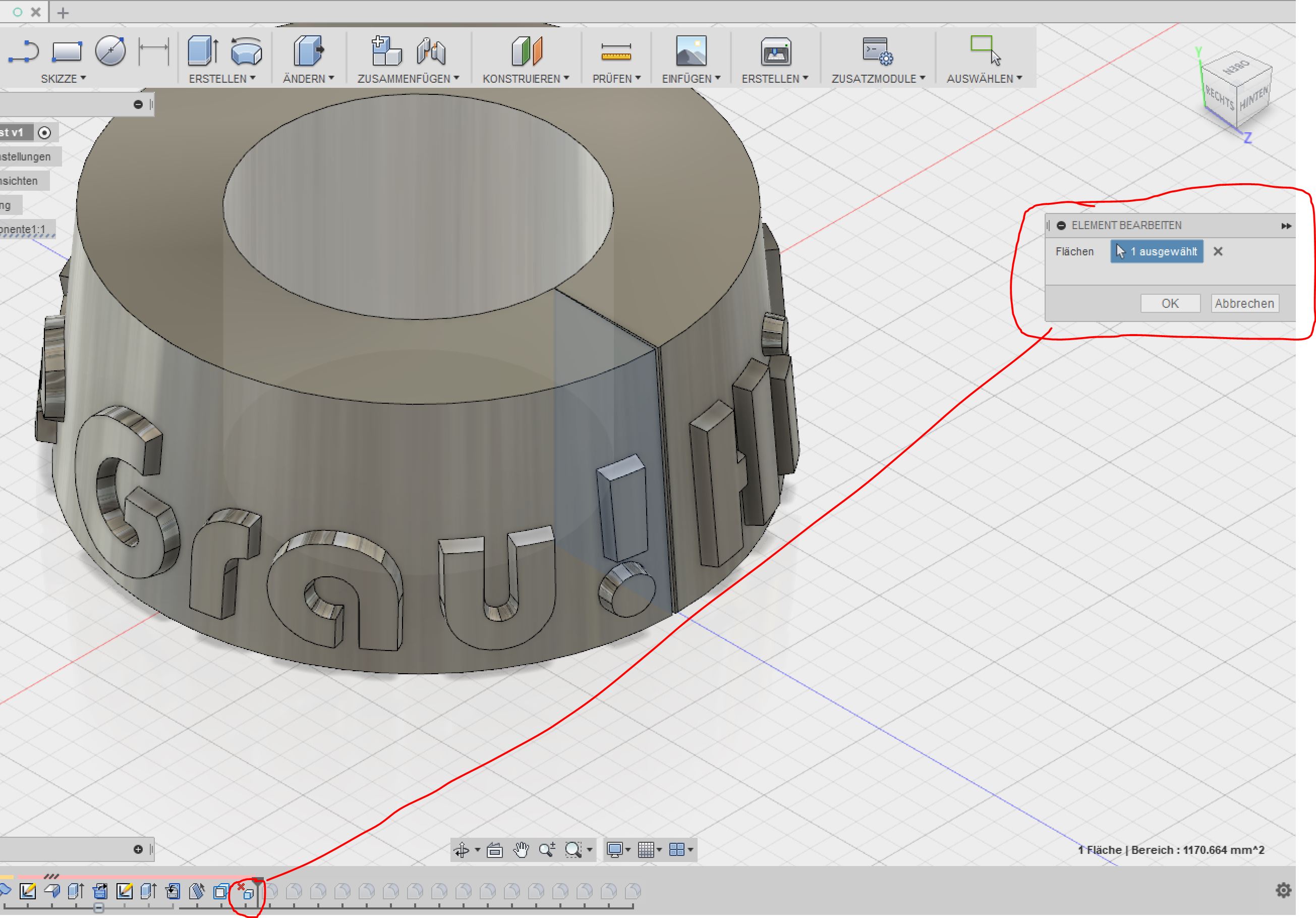 Gelöst Suche einfache Möglichkeit Text um Zylinder zu prägen Autodesk Community