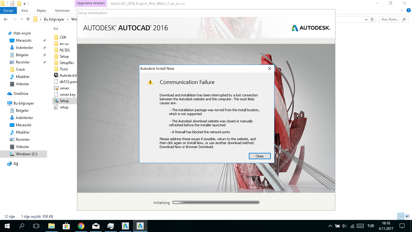Çözüldü: network failure hatası - Autodesk Community