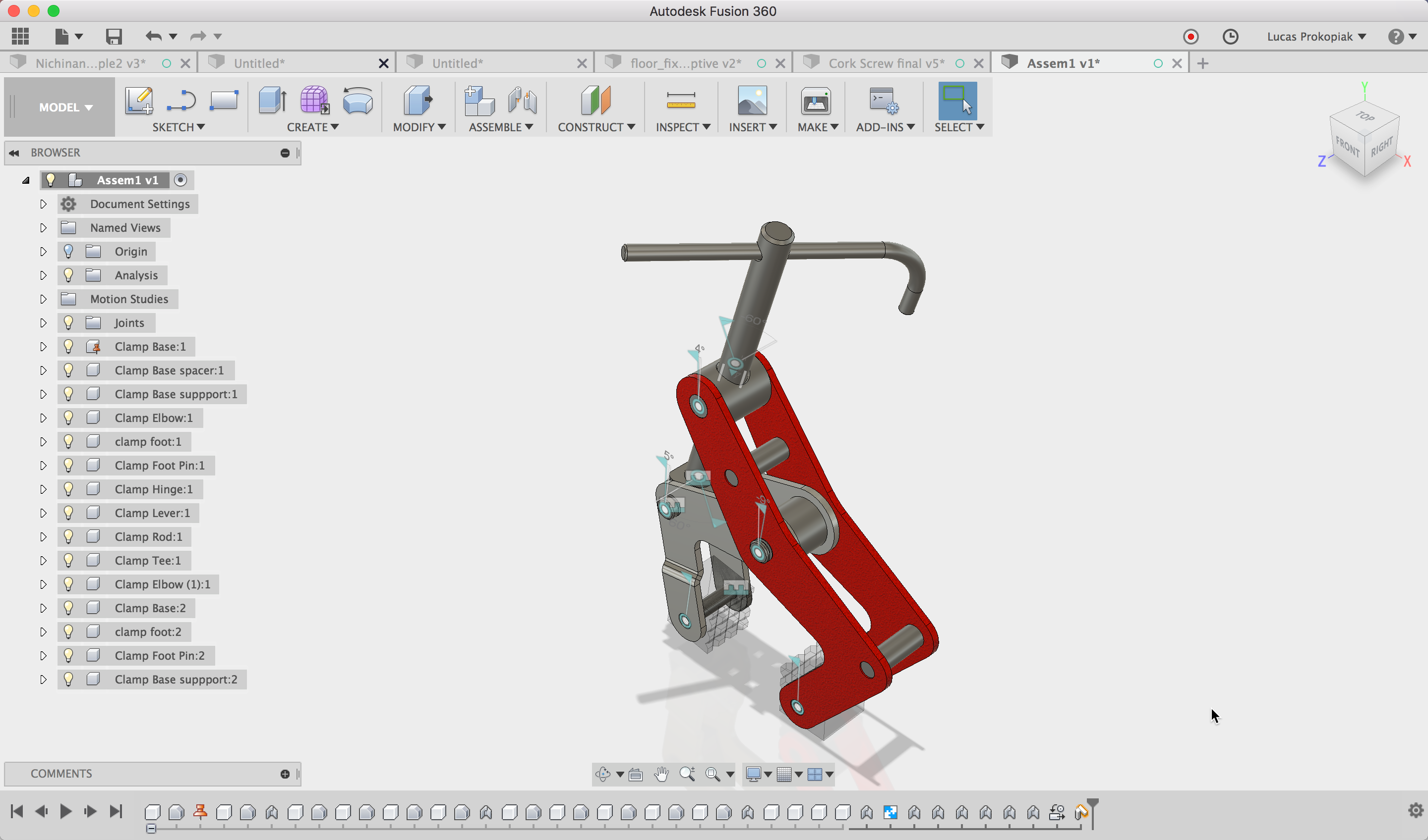 Rotation of compenent in rigid joint - Autodesk Community