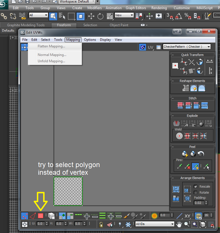 Solved: Flatten Mapping is greyed out? - Autodesk Community - 3ds Max