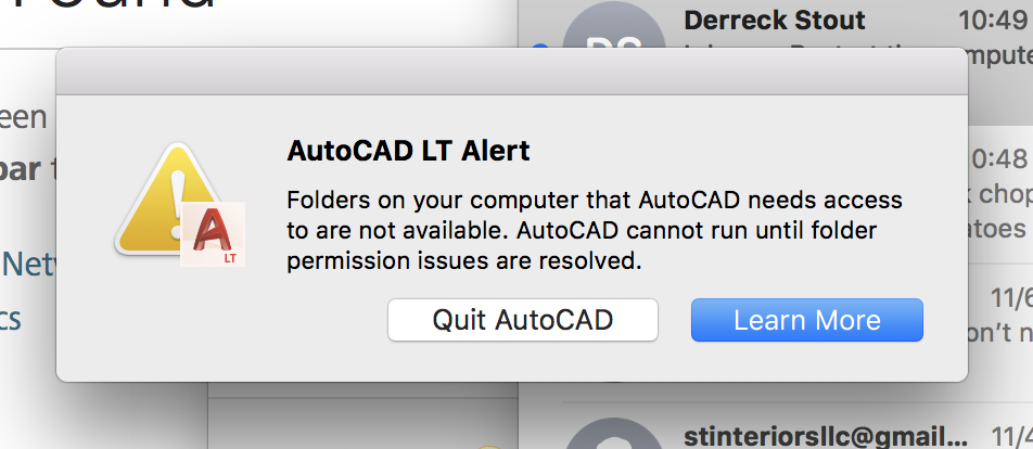 Solved: AutoCAD LT Alert when Opening - Autodesk Community