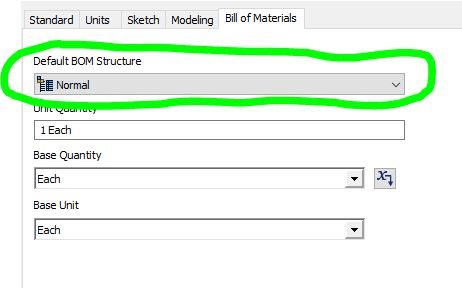 Show Default BOM Structure - Autodesk Community