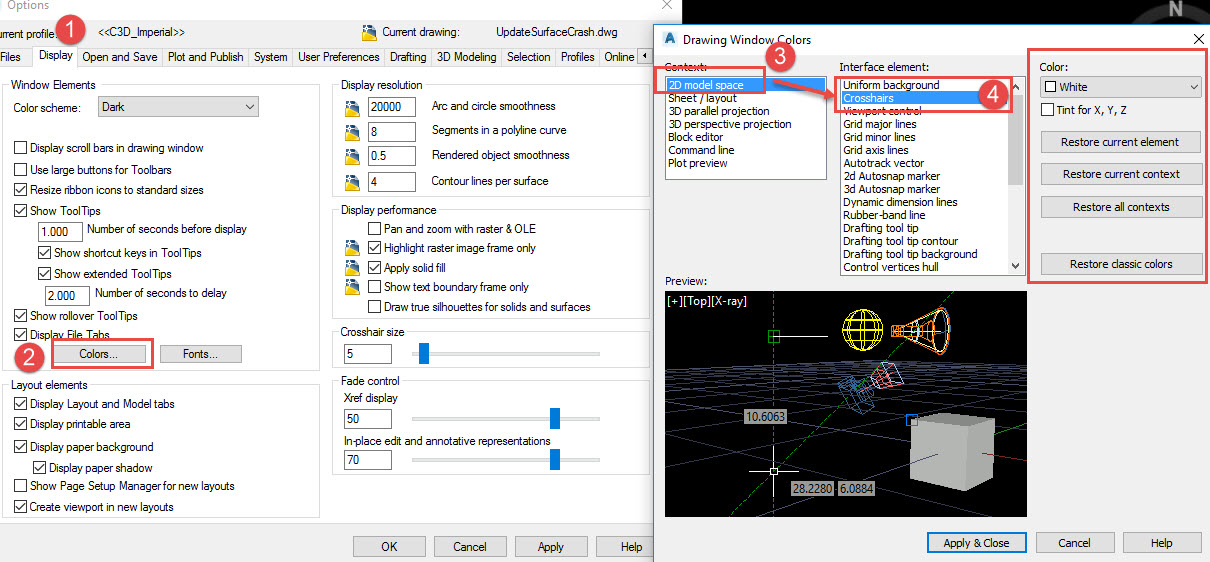 Solved: Customize the Cursor Cross hairs - Autodesk Community ...