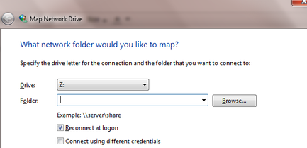 windows 7 - Create and map drive based on login - Server Fault