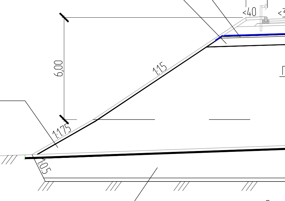 Заложение откоса 1:5. 5. Откос траншеи 1 0. Угол откоса котлована. Откос 1 0.