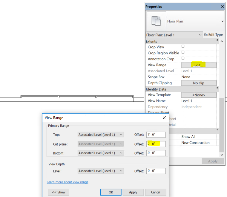 Solved: Window cuts in elevation but not plan - Autodesk Community