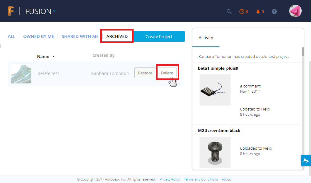 Solved: How can I delete a project - Page 2 - Autodesk Community