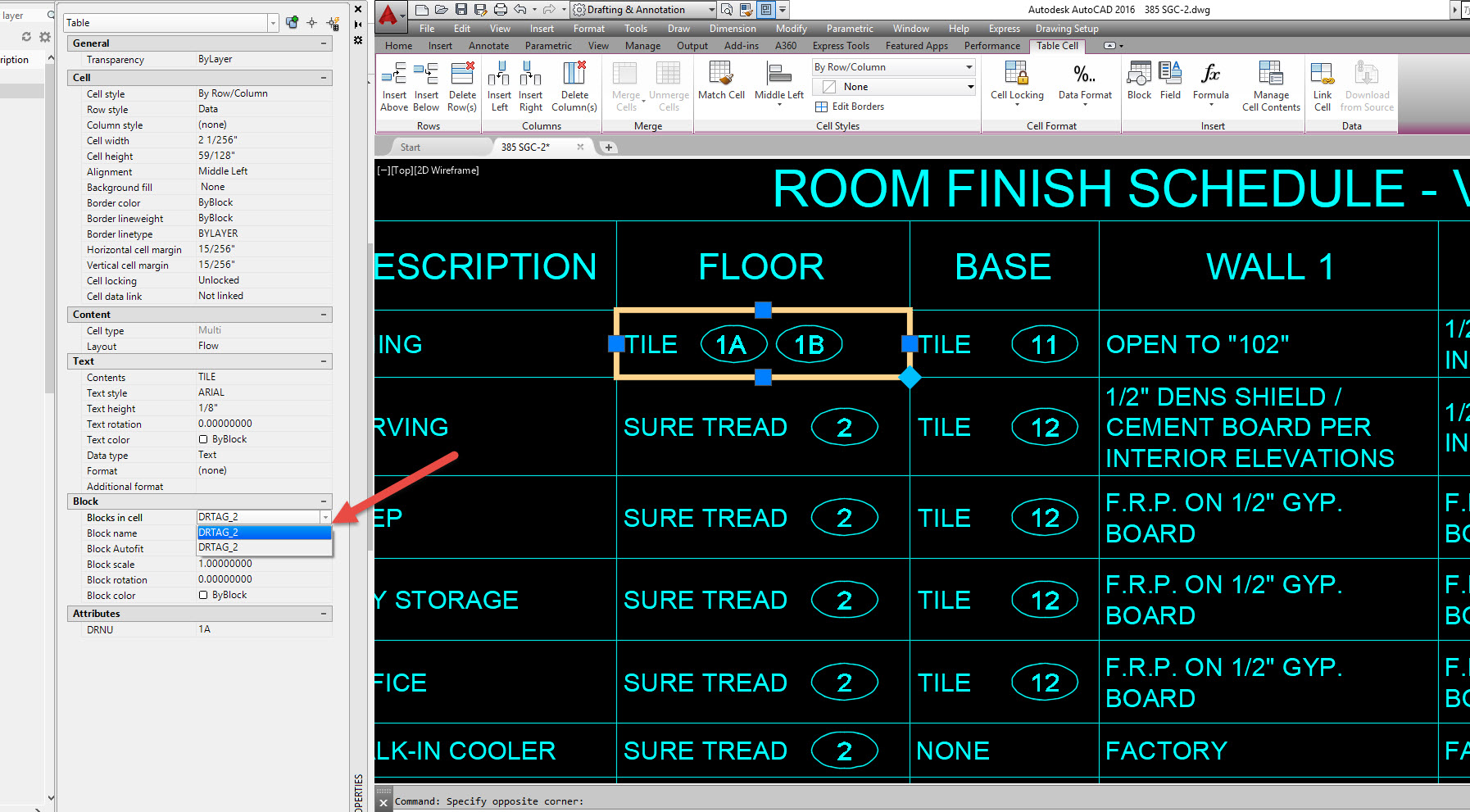 Solved: Table with multiple Blocks - define attributes - Autodesk Community