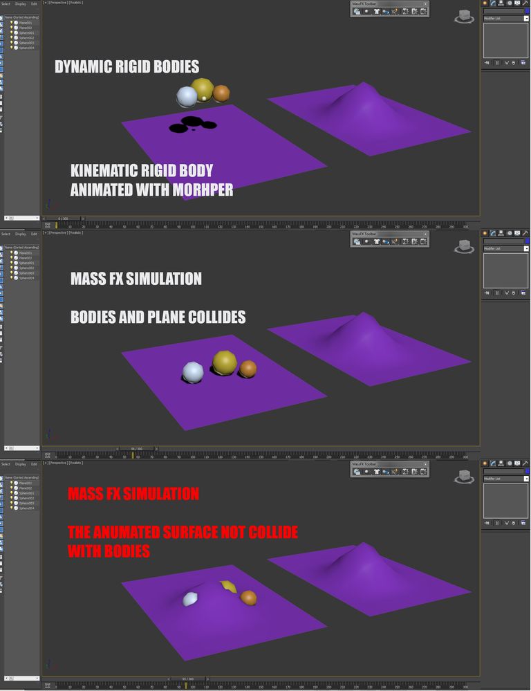 Solved: MASS FX collision with morphed plane - Autodesk Community - 3ds Max